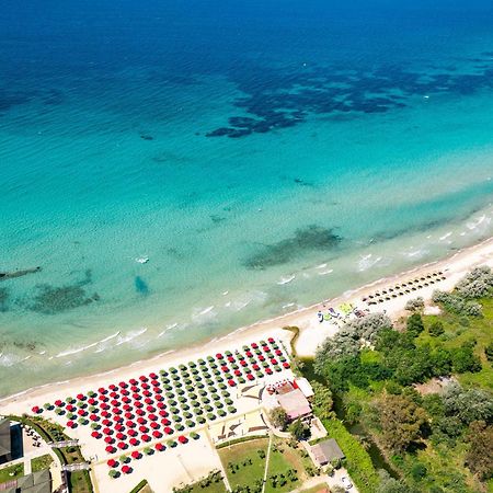 Simantro Beach Sani  Esterno foto Aerial view of the beach